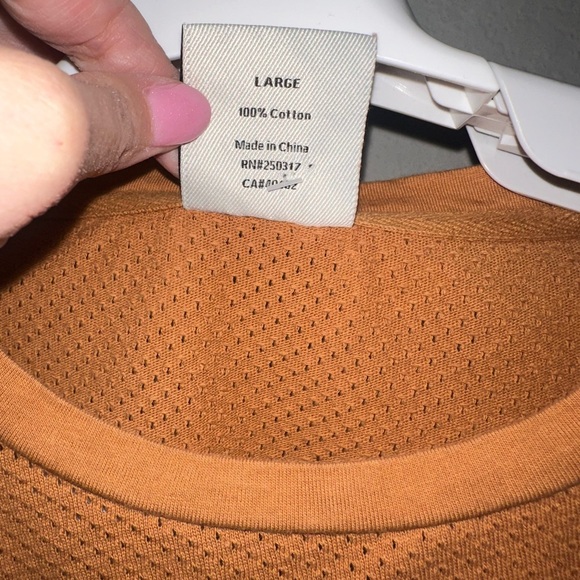 Varley Bexley Cropped T-Shirt in Cashew, Large - Picture 6 of 9